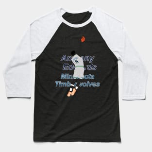 Anthony edwards jumps with the ball Baseball T-Shirt